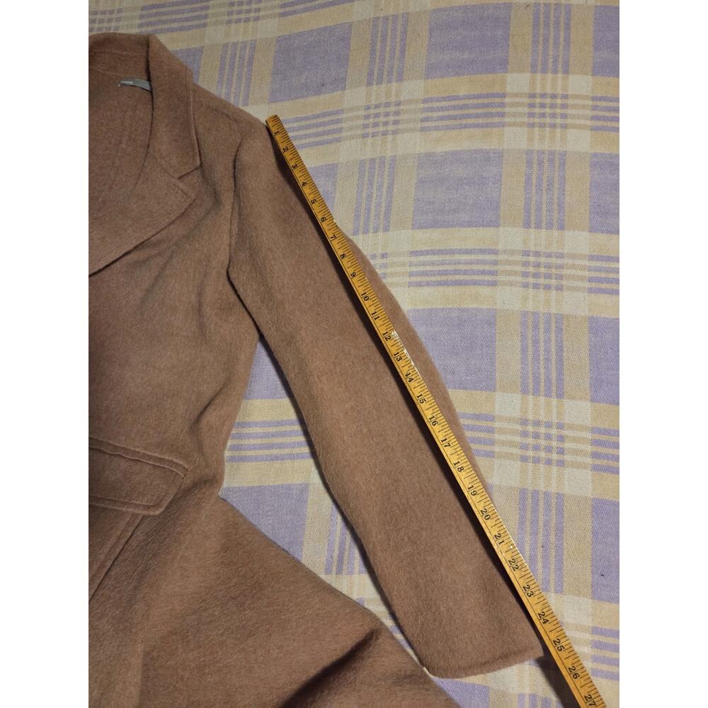 Vince Brushed Wool Alpaca Long Coat Vintage Rose Pink Large MSRP $695 Trench EUC - Picture 6 of 11
